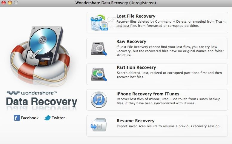 wondershare recovery registration code mac