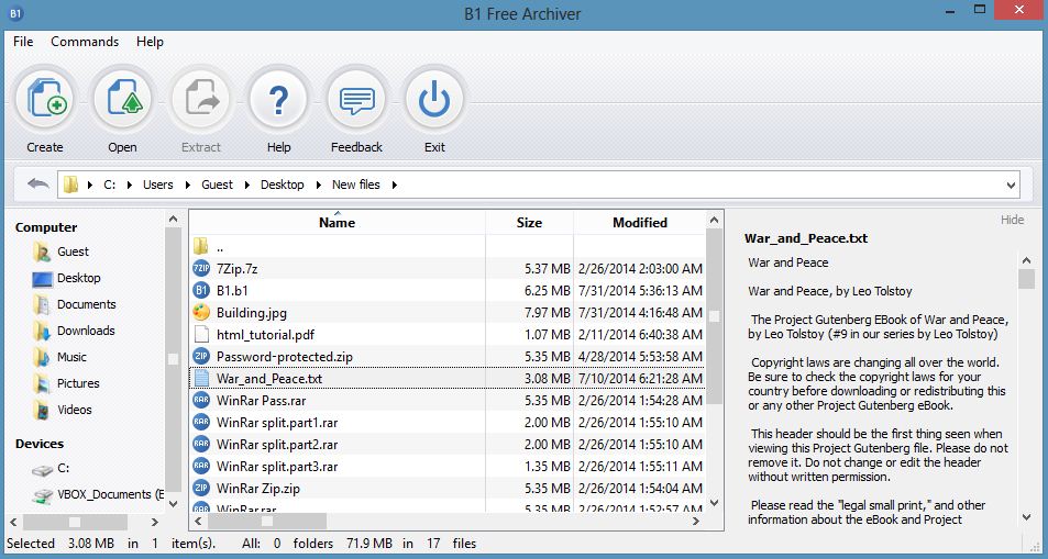b1 free archiver remover