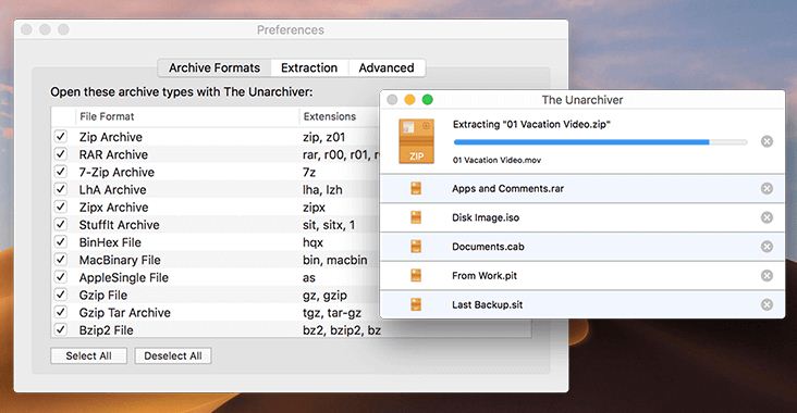 download izip unarchiver for mac