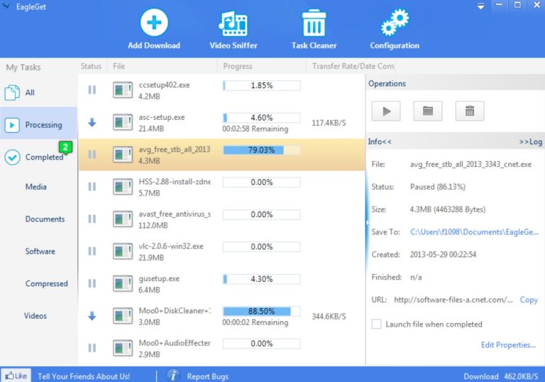 internet download manager eagleget